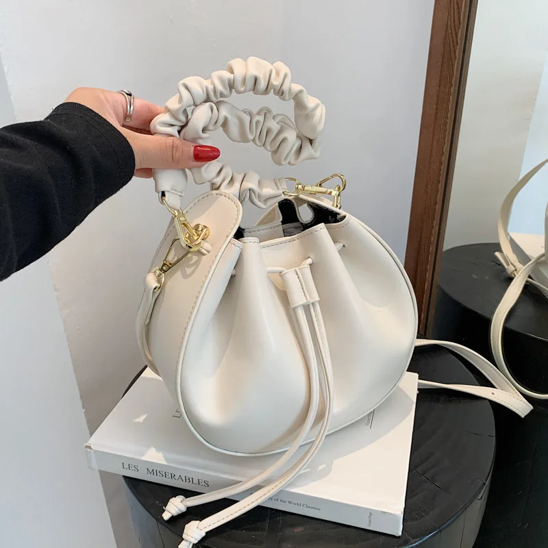 

Женская сумка через плечо с рюшами, в стиле ретро