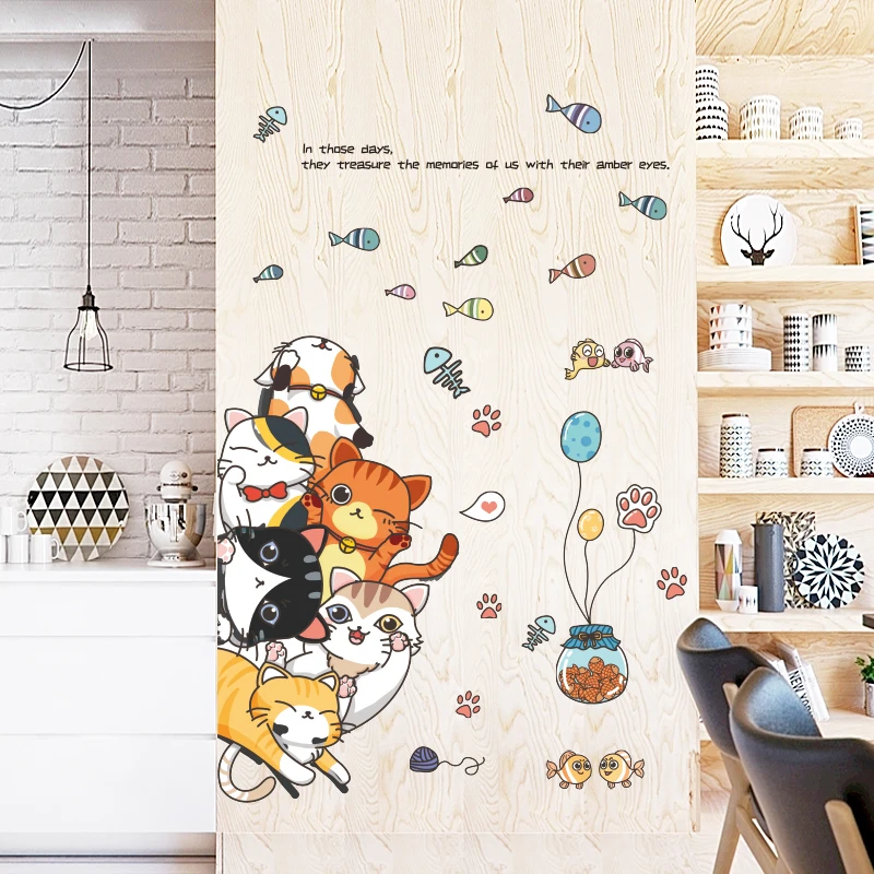 

Creative Cat Home Decoration Accessories For Home Decor Living Room Bedroom PVC Decals