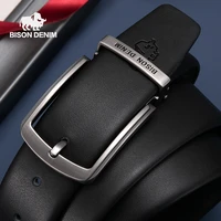 bison denim men belt genuine leather luxury designer belt cowskin fashion vintage pin buckle for men n71625