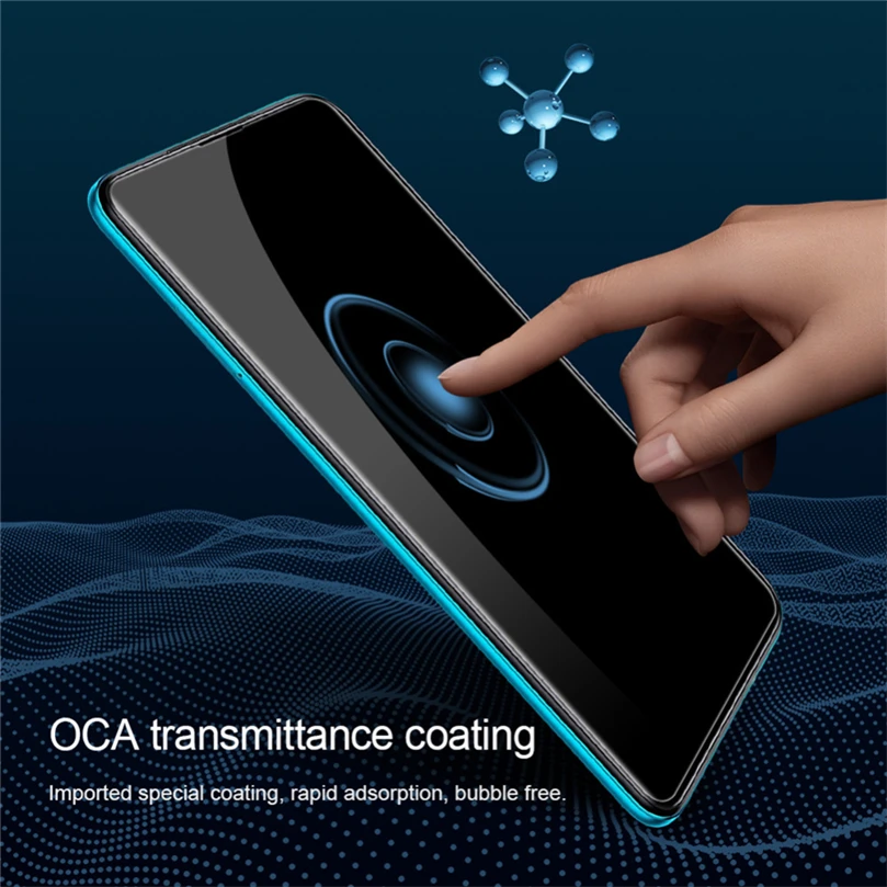 Vidrio de pegamento completo para OPPO A94, pel&iacute;cula protectora de tel&eacute;fono para OPPO A94, A74, A54, 5G-4