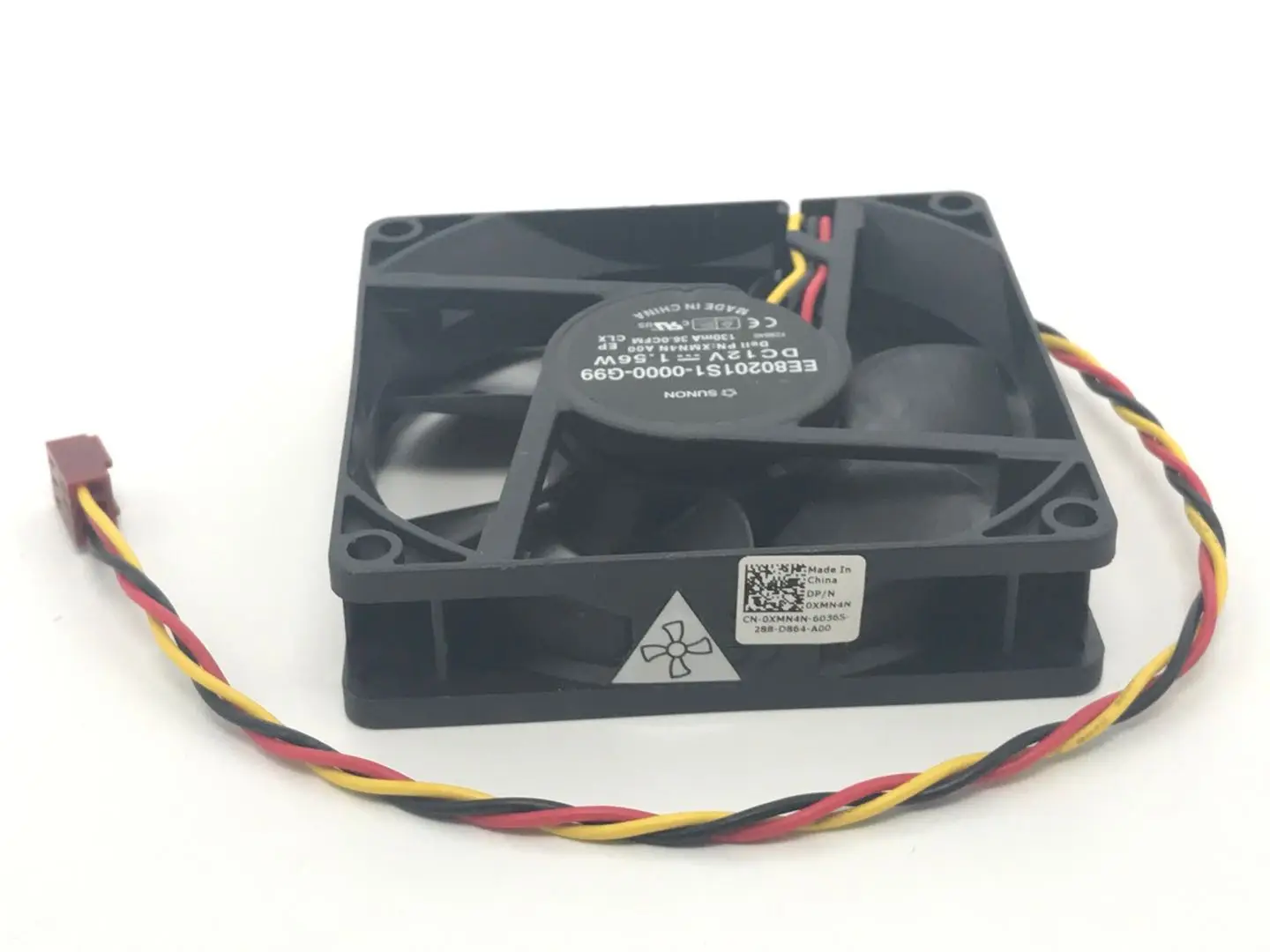 Охлаждающий вентилятор для DELL P/N: XMN4N A00 99GRF SUNON EE80201S1-0000-G99 DC12V 1,56 W 8020 3-проводной охлаждающий вентилятор