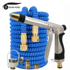 Модель 2021, телескопический волшебный шланг высокого давления, очищающая трубка, насадка для автомойки, регулируемый металлический водяной пистолет, принадлежности для орошения