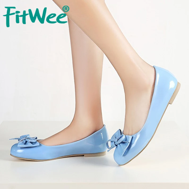 Женские офисные туфли MISAKINSA однотонные на плоской подошве с круглым носком и