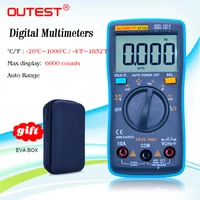 outest zt102 digital multimeter true rms acdc voltage current temperature ohm frequency diode resistance capacitance multimetro