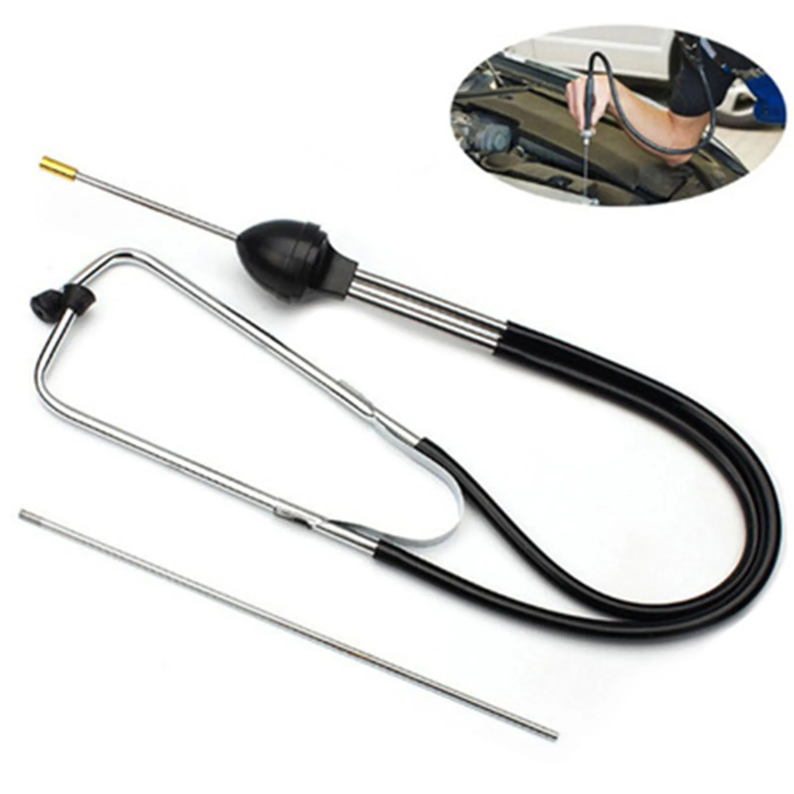 

Car Detector Tool Cylinder Stethoscope Diagnostic Tool Engine Cylinder Noise Tester Detector Auto Abnormal Sound Diagnostic