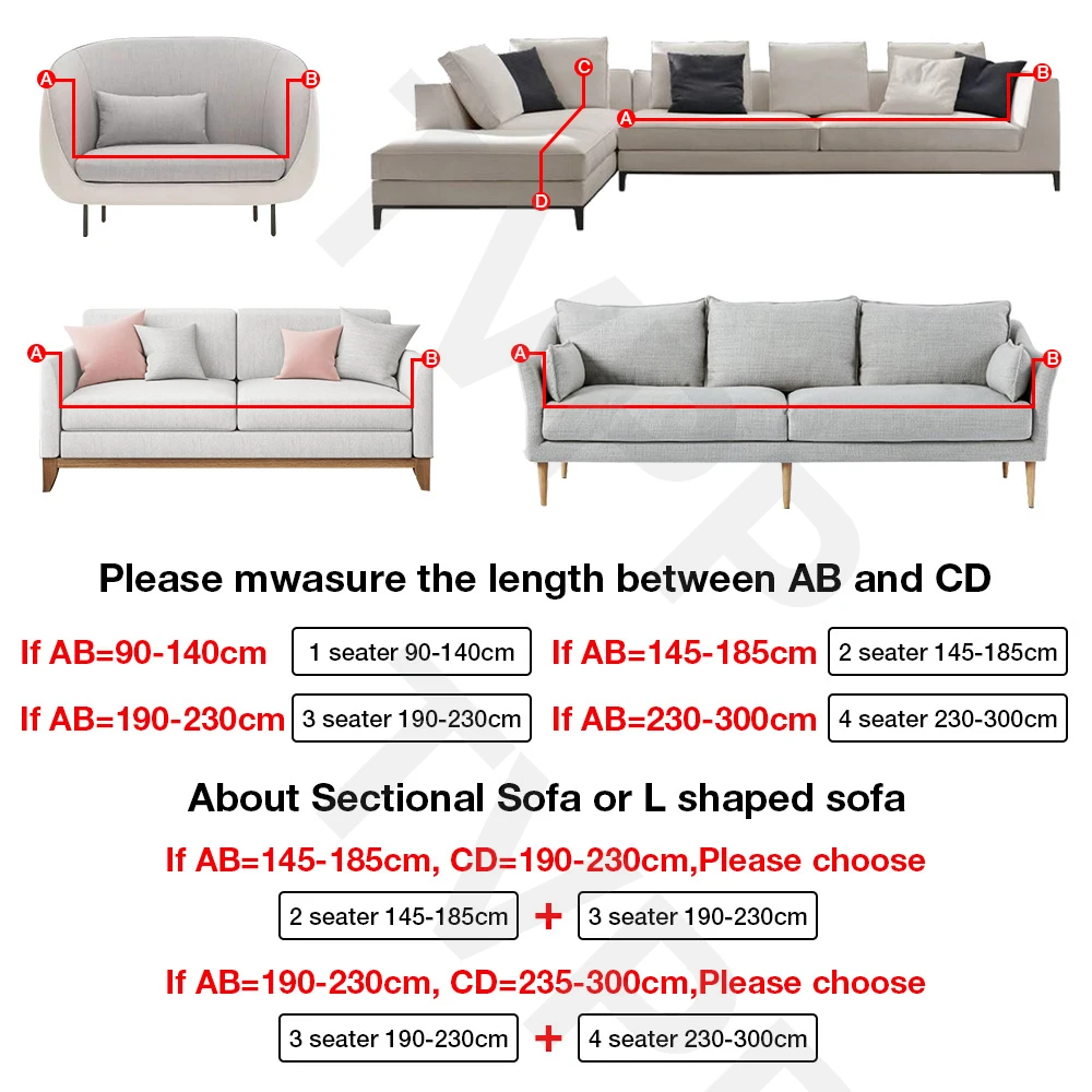 Чехол для дивана Гостиная эластичность не скользящие диванные накидки