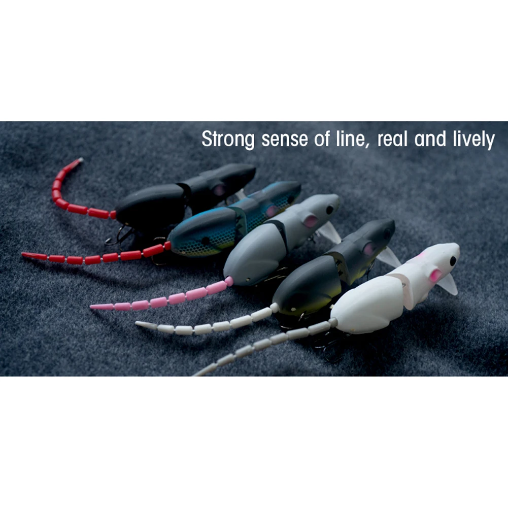 

1pc 8.5cm 15.5g Mouse Lure Swimbait W/ Hook Artificial Rat Bait Fishhook Lifelike Fishing Lures Hooks Plastic Pesca Iscas Tackle