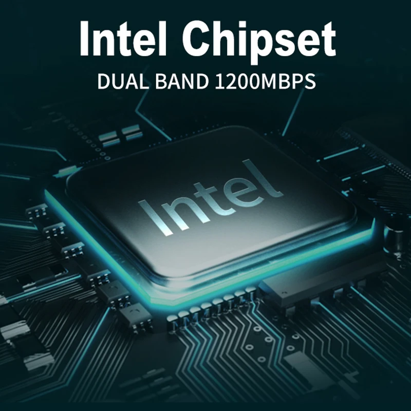 1200 Мбит/с беспроводной PCI-e адаптер 802.11ac Bluetooth 4 0 с Intel Wifi карта 2 4G/5 ГГц Настольный PCI