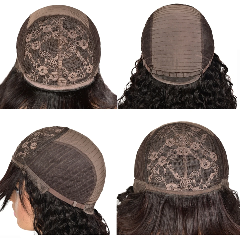 Бразильские волнистые передние парики 4x4 закрытие шнурка человеческие волосы