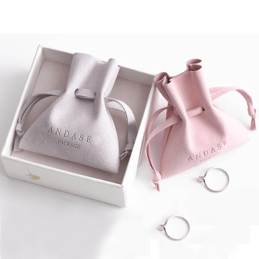 Goedkoop 100Pc 200 Stuks 7X8Cm Aangepast Met Eigen Logo Microfiber Pouch Jewelries Verpakking Zak Inscriptie Gepersonaliseerde Logo Organizer Pouch