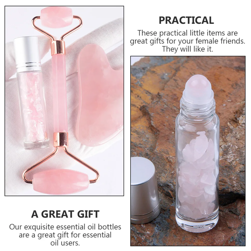 

6Pcs 10ml Glass Roller Bottle Essential Oil Dispenser Essential Oil Roller Bottle