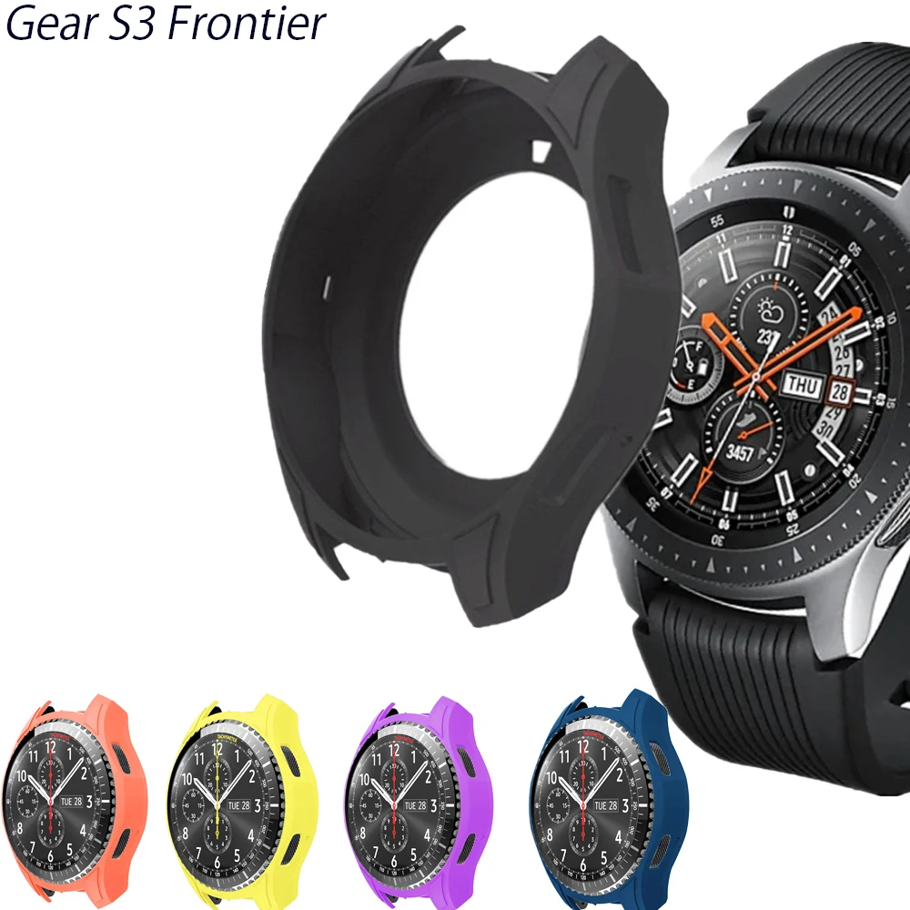 Cover Case For Samsung Gear S3 frontier Silicone Protect Protective shell Watch Accessories | Наручные часы