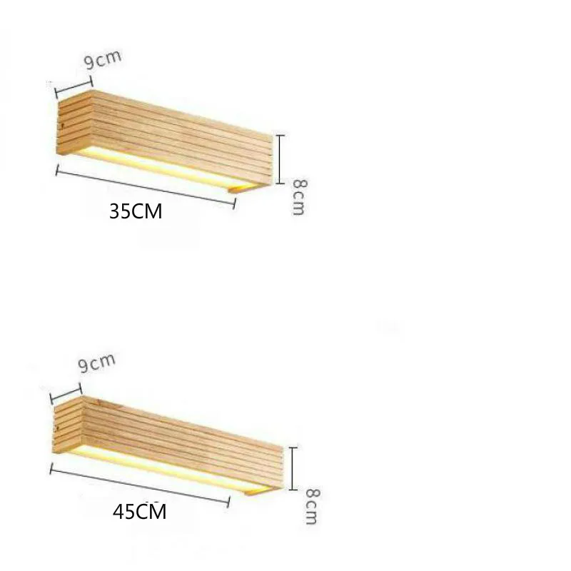 Светодиодное комнатное бра современный деревянный настенный светильник в стиле