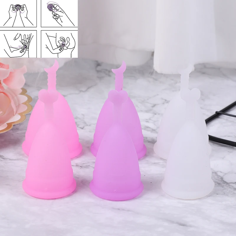 

Medical Grade Silicone Menstrual Cup Feminine Hygiene Reusable Women Health Period Cup 1Pcs Menstrual Lady Cup S/L Sizes