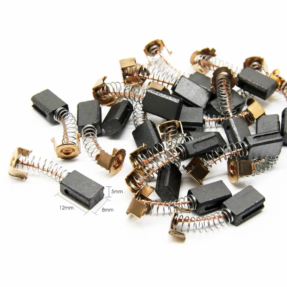 Угольная щетка Для УШМ Black Decker G720, набор из 10 щеток 5 х8х12 мм, для электроинструментов, угловая шлифовальная машина