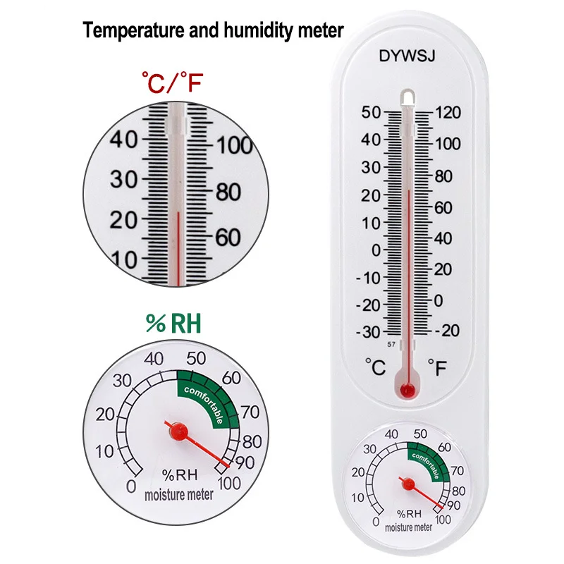 

23cm Wall Hanging Thermometer Indoor Outdoor Garden Home Garage Office Room Hanging Logger Temperature Measurement Tool