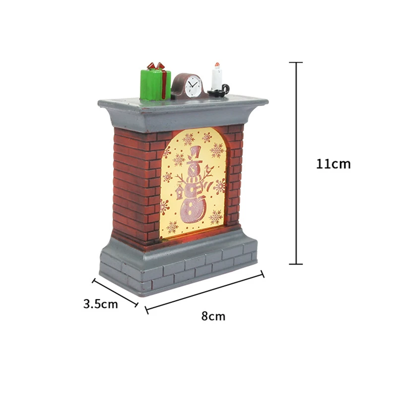 Светящийся Рождественский камин украшение реквизит для рождевечерние красочное