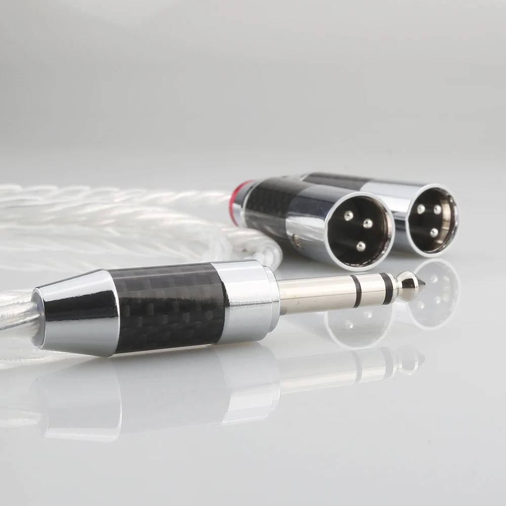 Посеребренный кабель Odin от 6 35 мм до 2 Cabon fiber XLR Мужской Hi-Fi DAC цифровой усилитель -