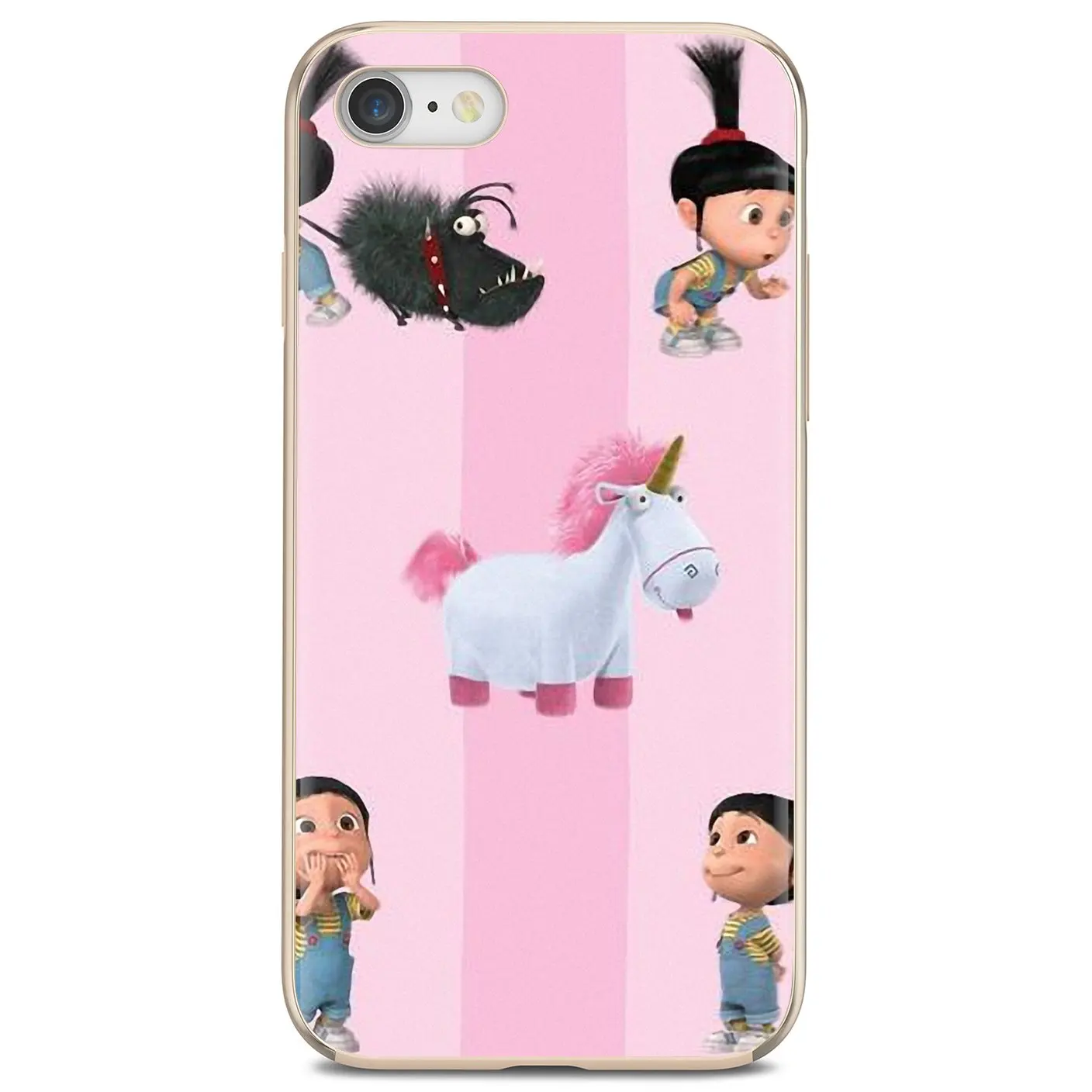 Мягкий чехол для iPhone 11 Pro 4 4S 5 5S SE 5C 6 6S 7 8X10 XR XS Plus Max iPod Touch единорог Агнесс Гадкий я