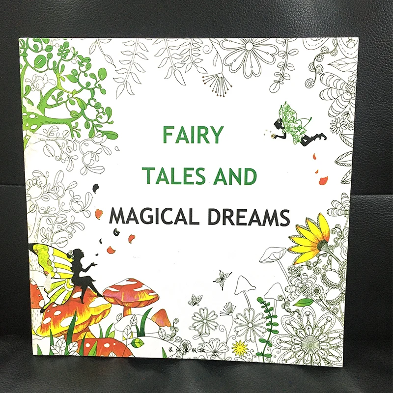 

24 Page Fairy Tales And Magical Dreams Antistress Adult Coloring Books For Adults Livre Cloriage Kids Art Book colouring Book