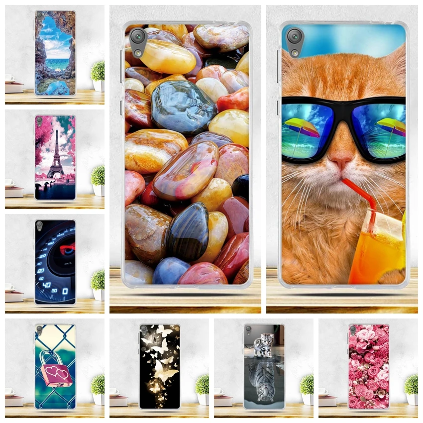 Роскошный мягкий ТПУ чехол чехлы для Sony Xperia E5 f3311 f3313 Мягкая силиконовая задняя