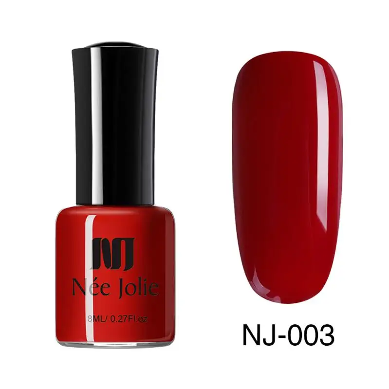 8ml pure-03 Ни Джоли 66 Цвета лак для ногтей, быстро сохнут, 8/3. 5 мл блестящие, для дизайна ногтей чистый голографическая серии матовые, накладные ногти, покрытие лаком - Цвет: 8ml pure-03