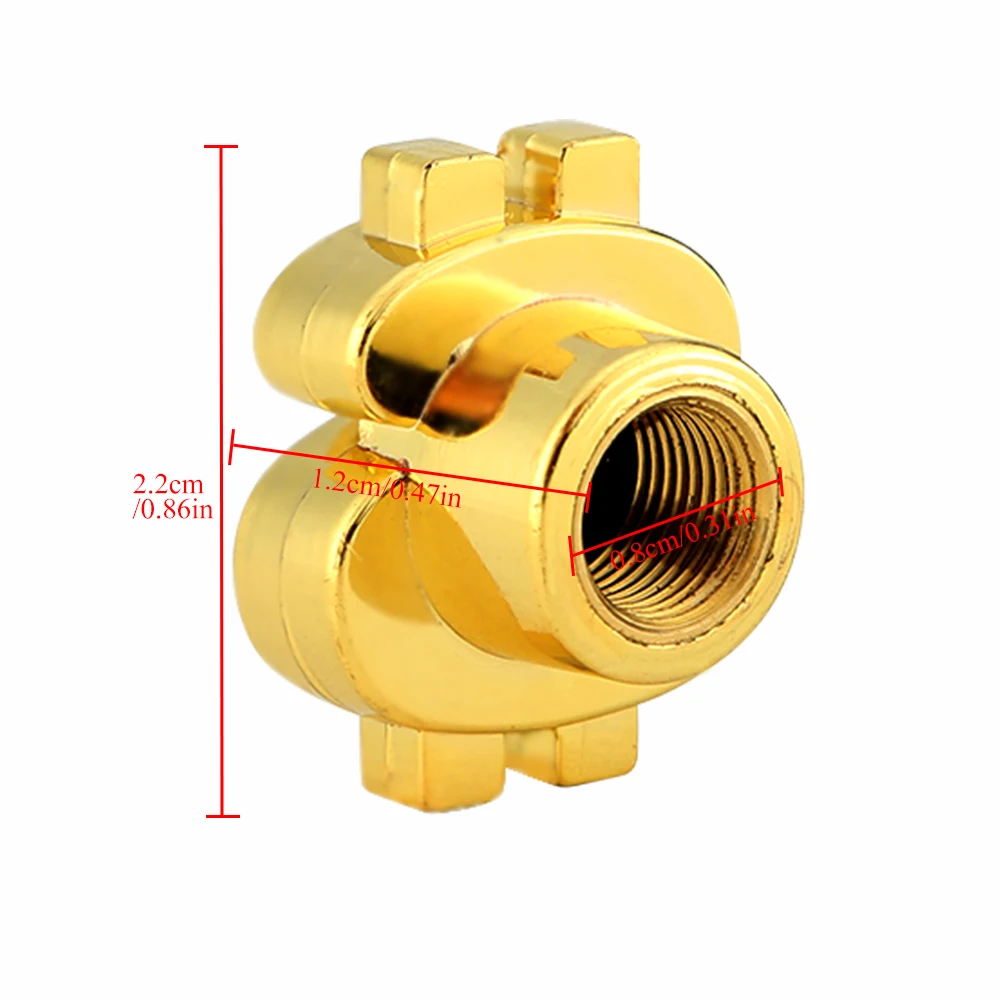 DSYCAR 4 шт./компл. Универсальный Автомобильный мото велосипед символ доллара Колесо
