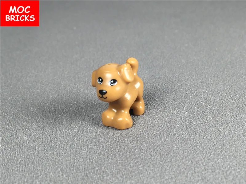 5 шт./лот Новые блоки в виде животных маленькая коричневая собака пастушка