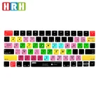 Чехол HRH для клавиатуры MAC OSX Hotkeys, функциональные клавиатуры, ярлыки, Силиконовая защита для клавиатуры Apple Magic MLA22BA, версия для США