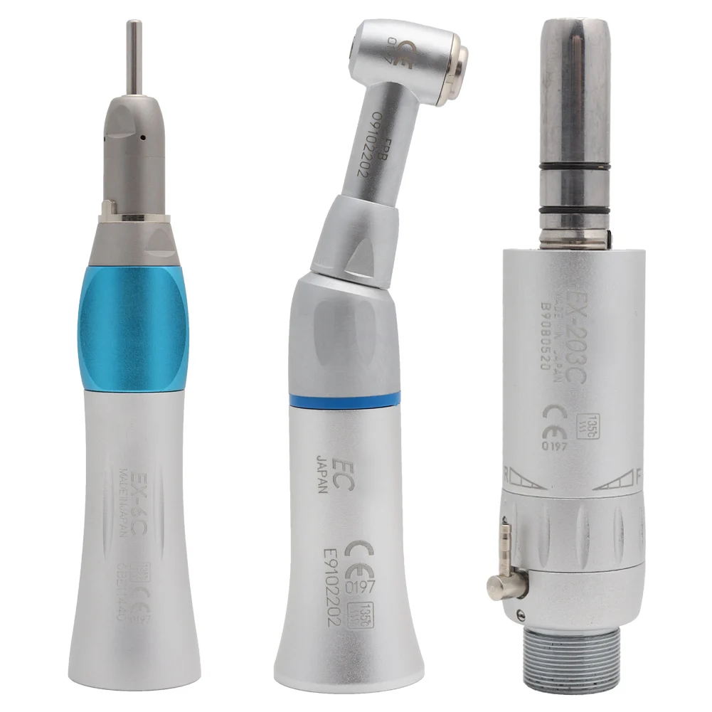 EX203C стоматологический прямой нос с косым углом пуш-ап пневматический двигатель 2