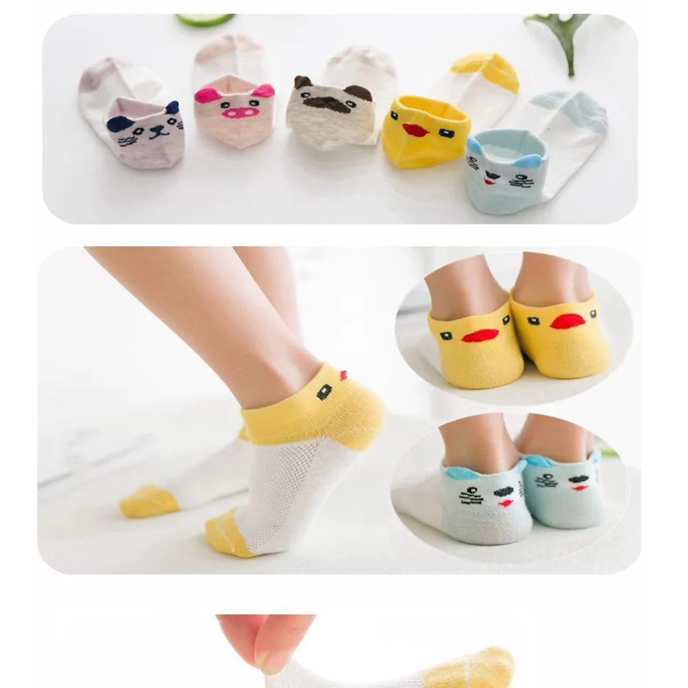 Детские носки 5 пар = 10 шт./лот Новинка 2019 в горошек летние тонкие удобный дышащий