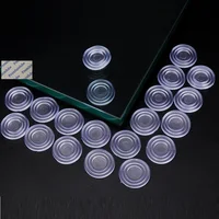 1000Pcs/Lot 18mm 24mm Round Clear Non-slip Soft Rubber Glass Top Desk Table Pad Buffer