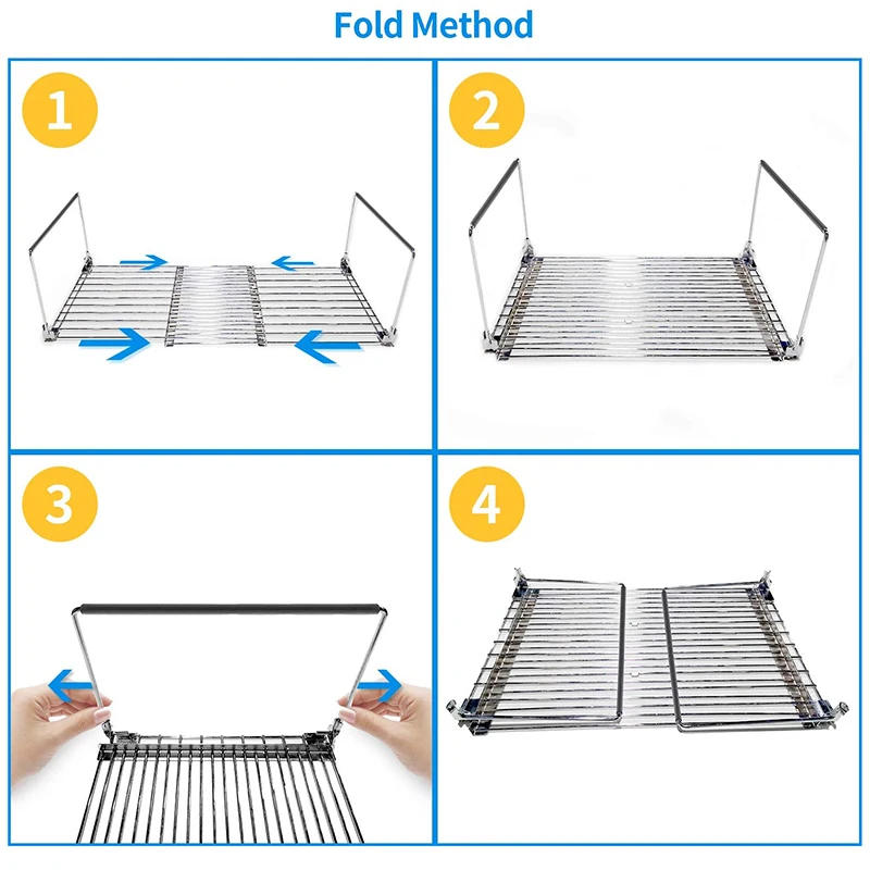 

Expandable Kitchen Counter and Cabinet Shelf, Kitchen Counter Stainless Steel Shelves, Suitable for Pantry Organizer