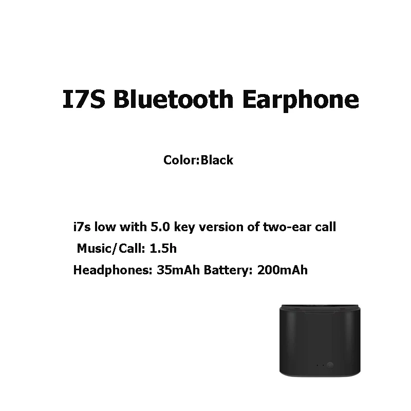 I12 TWS Bluetooth 5 0 беспроводные наушники спортивные стерео умные сенсорные i7 вкладыши