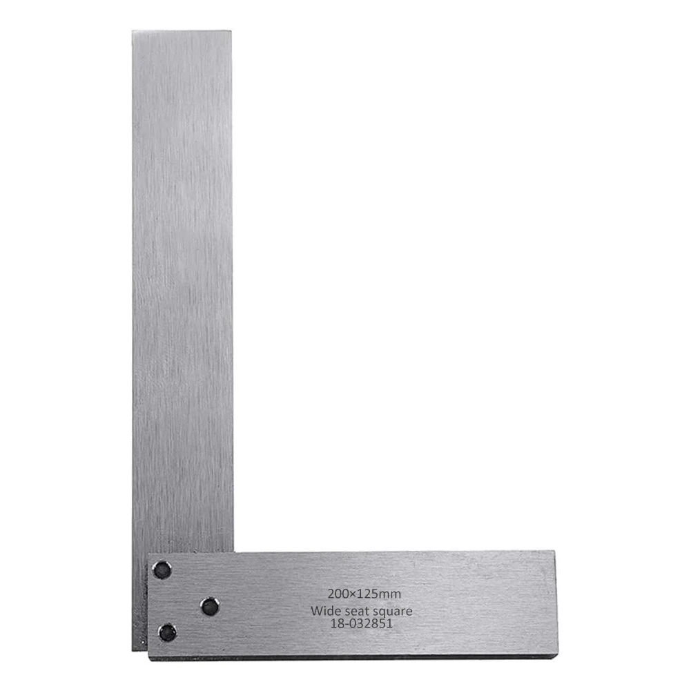 

Machinist Square 90 Degree Right Angle Engineer Set with Seat Ground Steel Hardened Angle Ruler 125Ã—80/160Ã—100/200Ã—125/100Ã—63mm