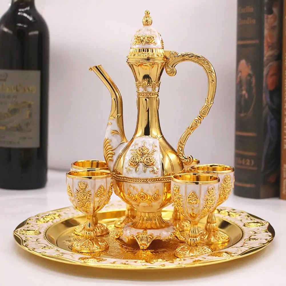 Набор для вина с декантером украшения чашками и сервировочный поднос аксессуар