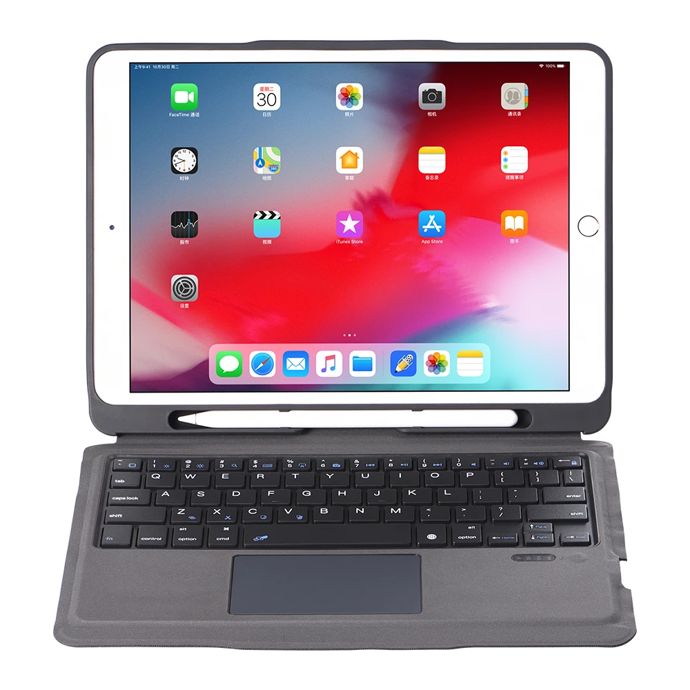 Чехол с сенсорной панелью и клавиатурой для iPad Air 3 10 5 2019 Pro 11 9 7 7th 2 2020 | Компьютеры