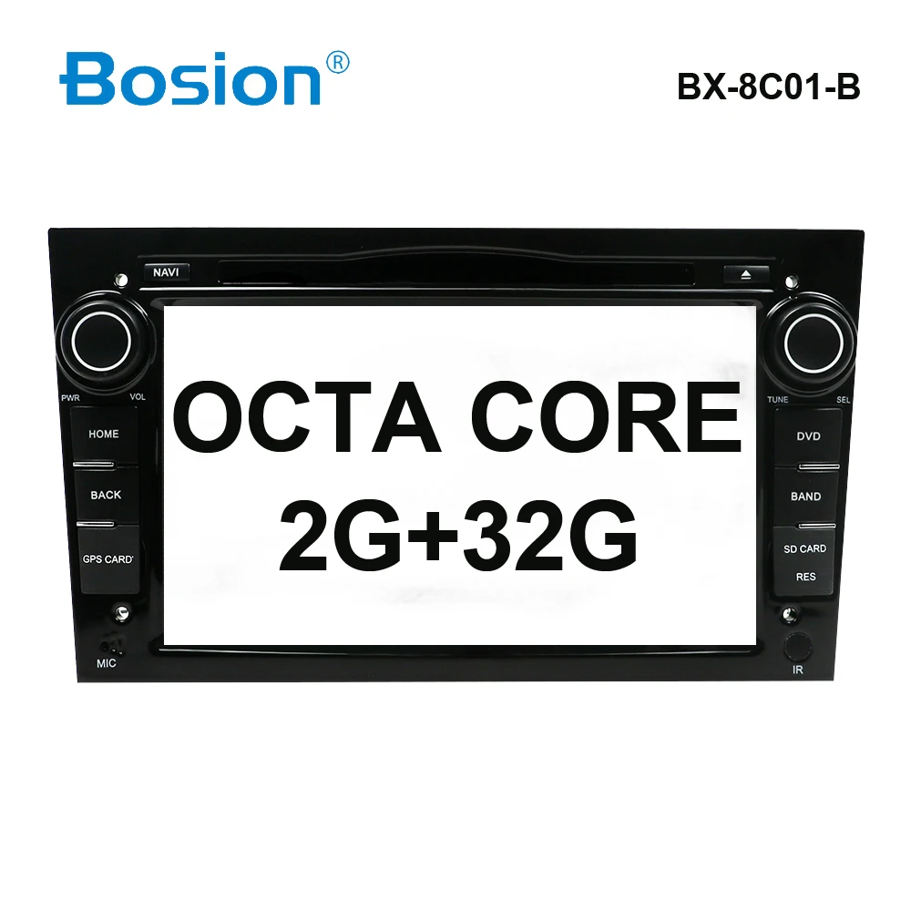Bosion 4G+ 64G 2Din Android 9,0 радио автомобильный DVD мультимедийный плеер для Opel Vectra Corsa D Astra H рулевое колесо аудио видео wifi - Цвет: 8C01B-32