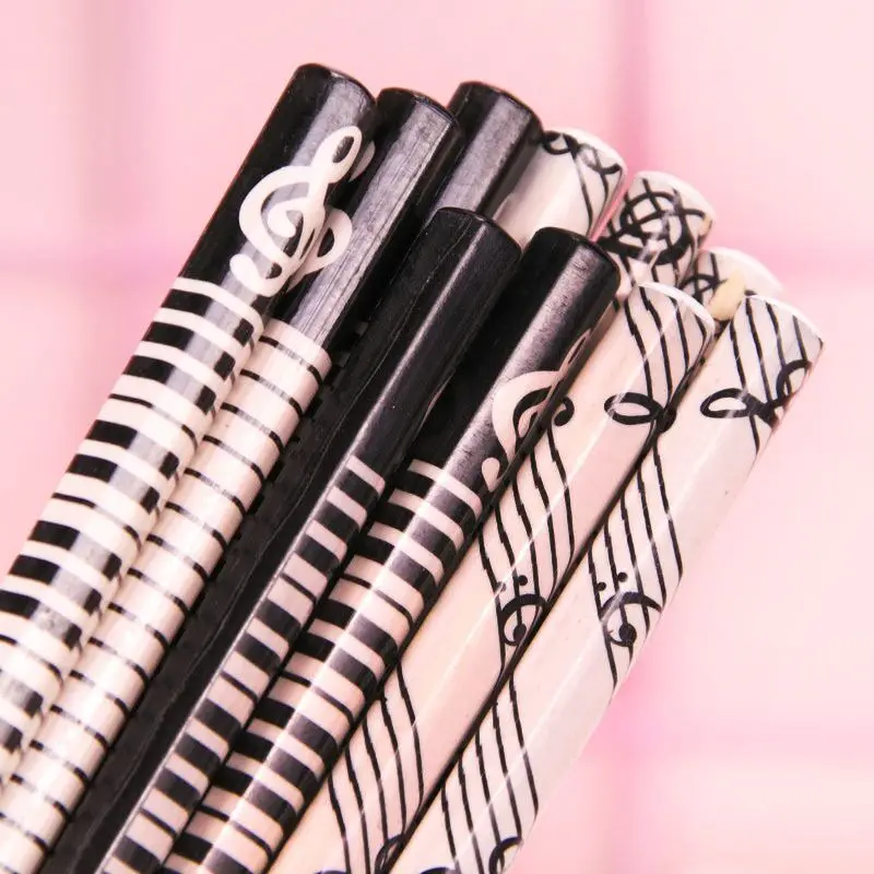 

17.5cm Musical Note Pencil 2B Standard Round Pencil Music Stationery Piano Note School Student Gift Prize Pencil Promotion Penci