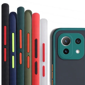 for xiaomi mi 11 lite 5g ne case cover mi 11 lite 5g ne cover matte pc tpu hard back phone case for xiaomi mi 11i 11t 11 lite 5g free global shipping