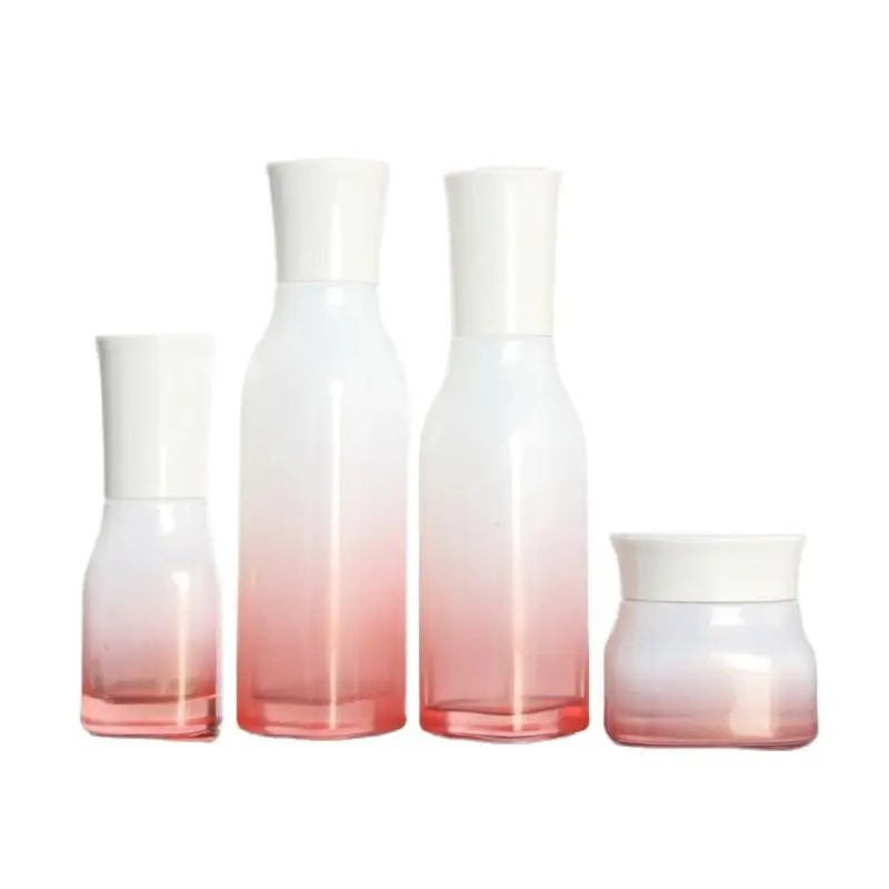 Стеклянная банка для крема 50 г пустая стеклянная бутылка с тонером 120 мл 100 40