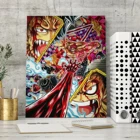 Японский пейзаж Ainime, холст, One Piece HD, картина, настенное искусство, плакат Луффи, Современный домашний декор, модульные картины для гостиной