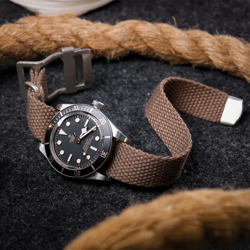 Weave Canvas Nato Strap 20mm 22mm Zulu Watch Strap Blue Green Replacement Wristband For Man Military Watch images - 6