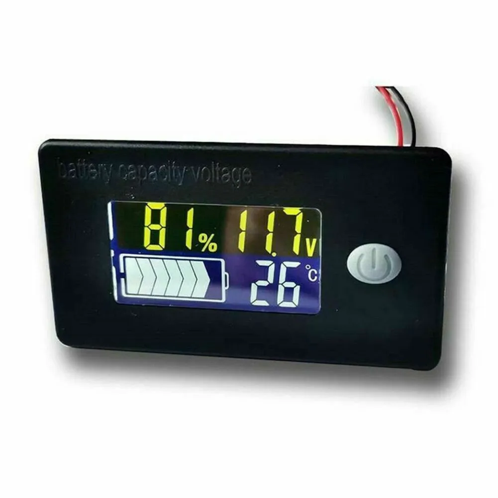 Батарейный монитор LCD Digital 12V Capacity Status Display Indicator Meter Auto Power Off Car Ship on.