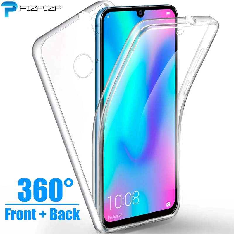 360 градусов полный чехол для huawei P Smart Plus PSmart P Smart Z P Smart чехол из прозрачного силикона гелевый ТПУ мягкий чехол - Цвет: Прозрачный