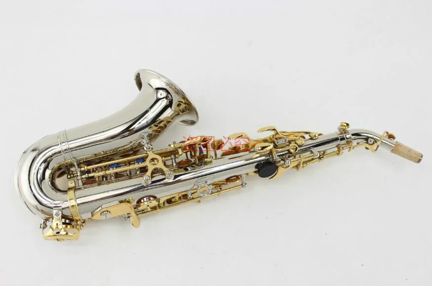 Сопрано-саксофон MARGEWATE никелевый корпус золотой ключ плоский сопрано Sax