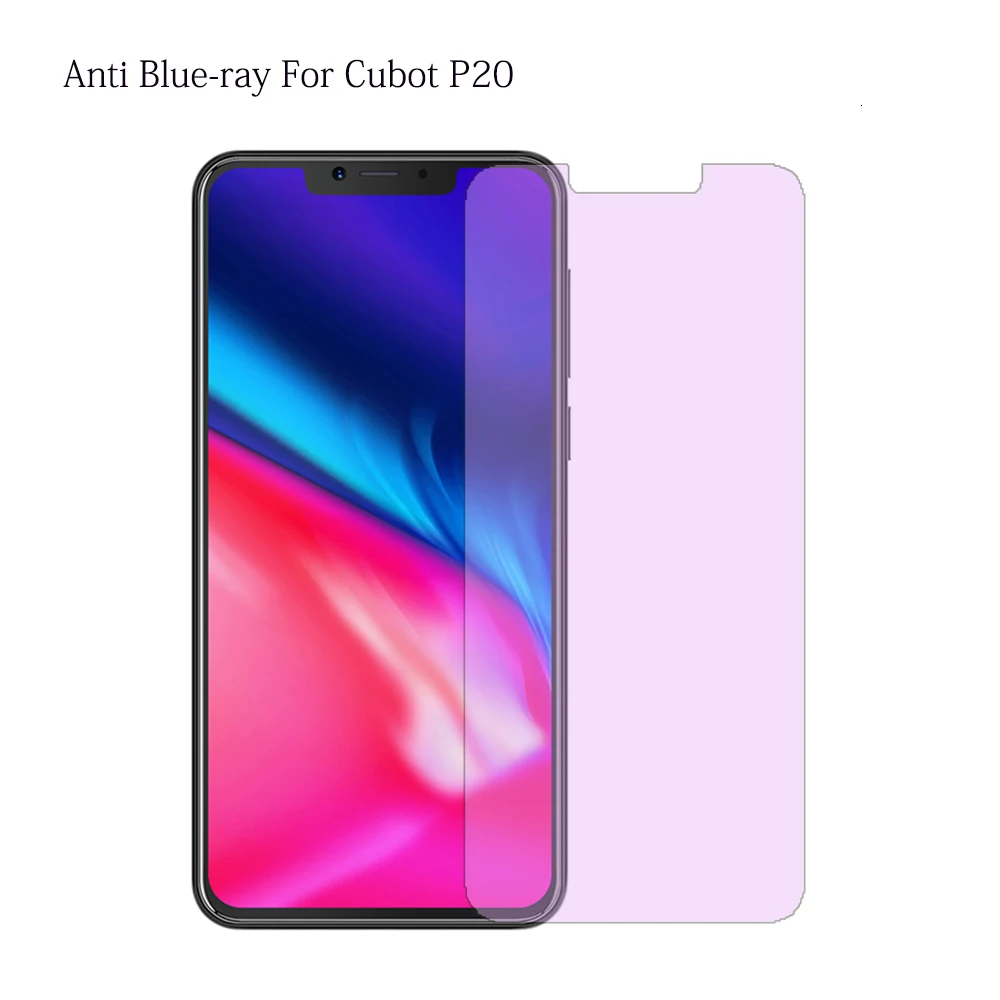 9H 2.5D Закаленное стекло для Cubot P20 антибликовое голубое лучевое Защитное 6 18 дюйма