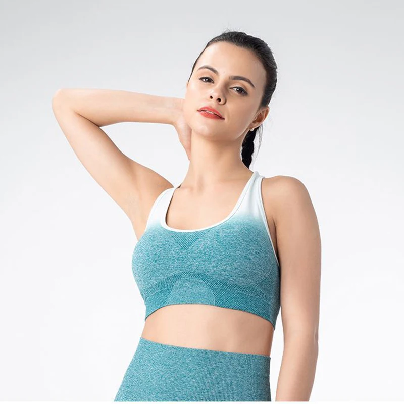Бесшовный Набор для йоги 2019 Женская одежда фитнеса спортивная женская леггинсы