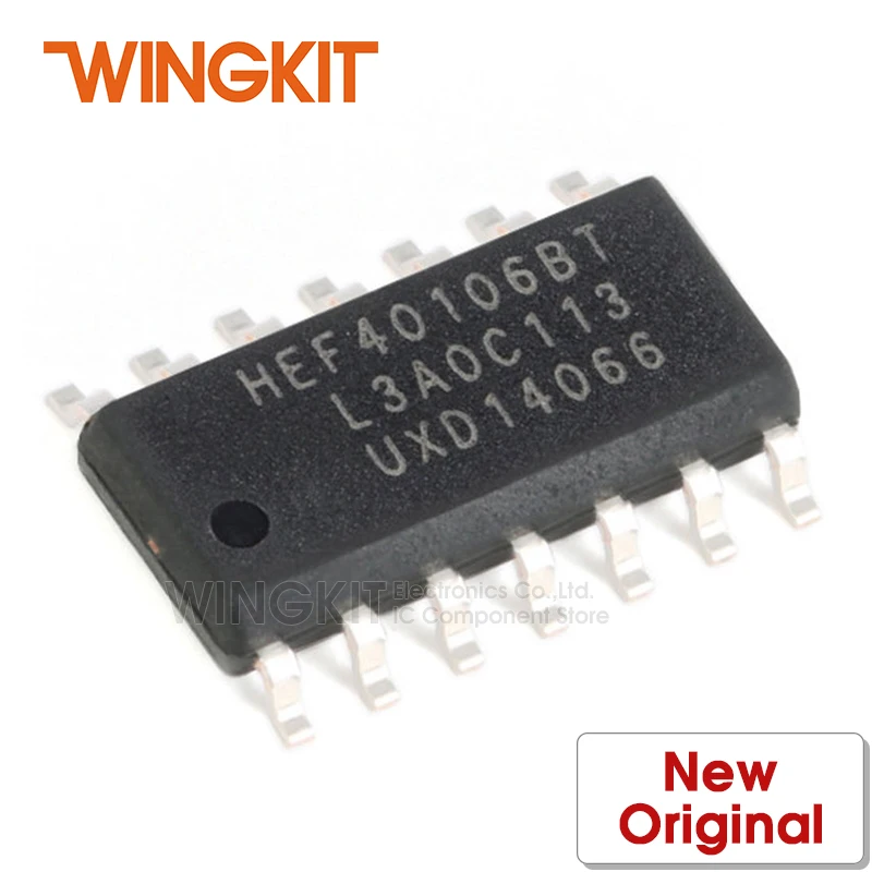 10 шт. HEF40106BT 653 SOIC14 HEF40106B HEF40106 SOIC-14 шестигранный инвертирующий Шмитт триггер |