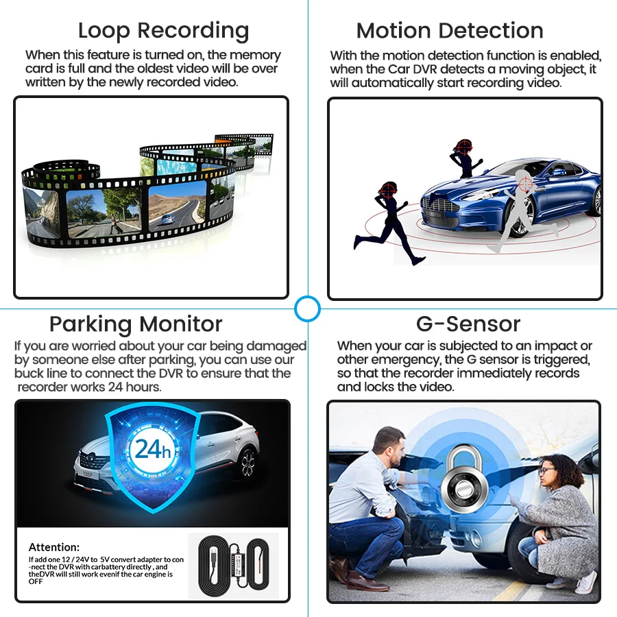E ACE Автомобильный видеорегистратор в зеркале с Камера 4 3 дюймов FHD 1080P видео